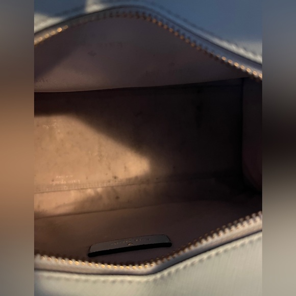 Kate Spade Madison Saffiano Leather Medium TopZip Blue Glow Satchel GUC NO STRAP - Picture 8 of 8